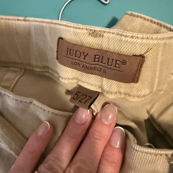 Judy Blue High Rise tan utility Jeans size 27 - Picture 8 of 10